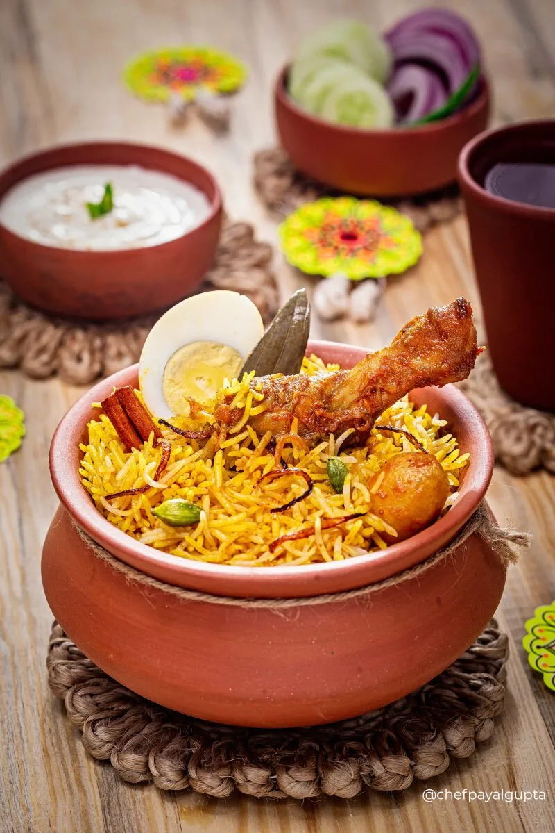 Shivshahi Biryani dish served in a traditional bowl